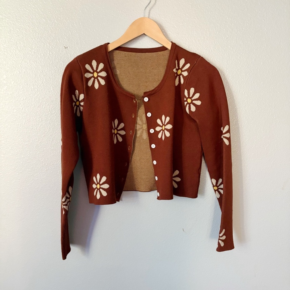Floral Button-Up Cardigan